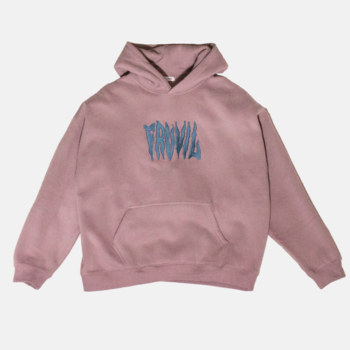 'FRUVIL Embroidered Logo' Hoodie [Lilac]