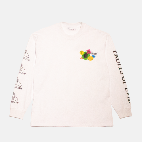 'Rebelslabel' Longsleeve Tee [White]