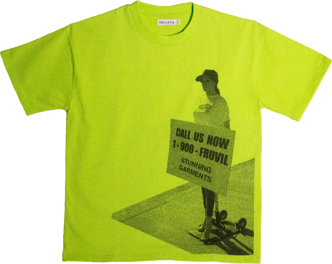 'Call Us Now' Tee [Lime]